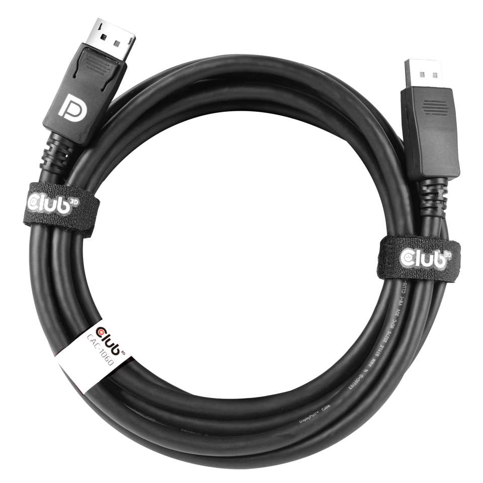 CABLE CLUB 3D CAC-1060 -  DISPLAYPORT™ 1.4 HBR3 CABLE MALE / MALE 3 METERS /9.84FT