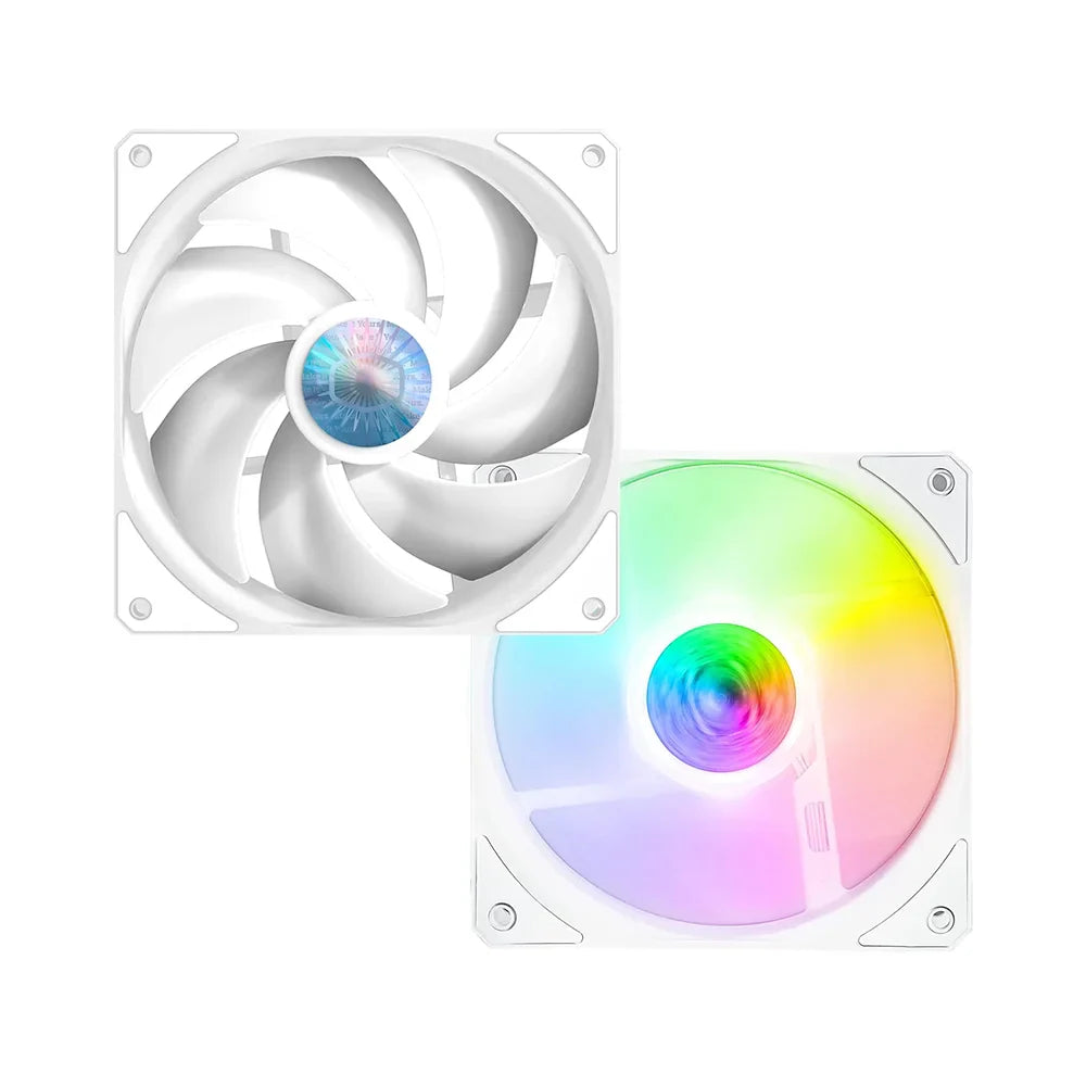 VENTILATEUR BOITIER COOLER MASTER SICKLEFLOW 120 ARGB WHITE