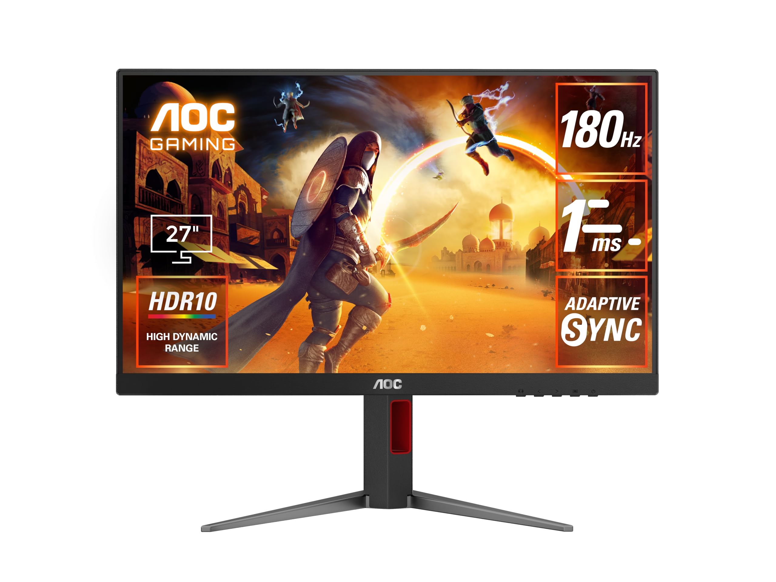 ECRAN AOC 27" 27G4 FHD 180 HZ 1MS IPS G-SYNC