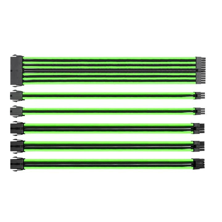 CABLE TTMOD THERMALTAKE BLACK/GREEN 300MM COMBO FULL PACK