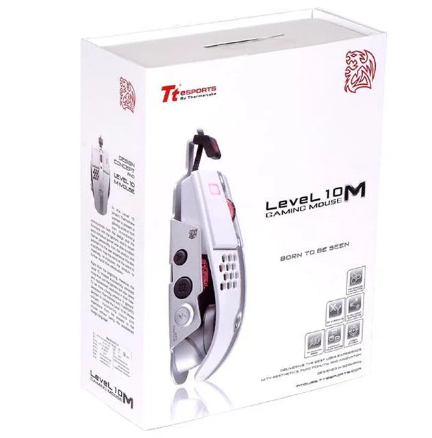 SOURIS TTESPORT LEVEL 10M 8200DPI WHITE SNOW EDITION