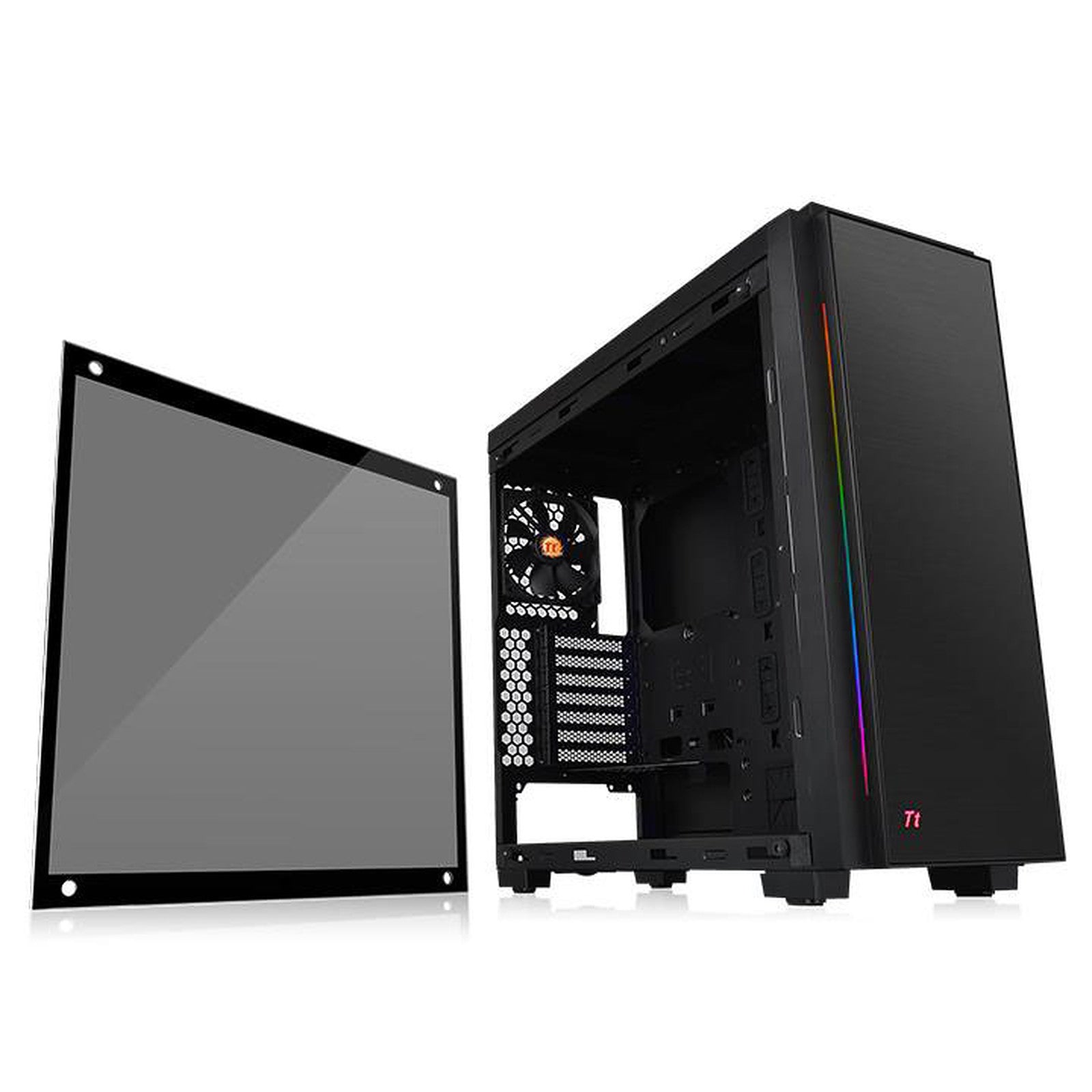 BOITIER THERMALTAKE VERSA C23 TG RGB BLACK MID TOWER