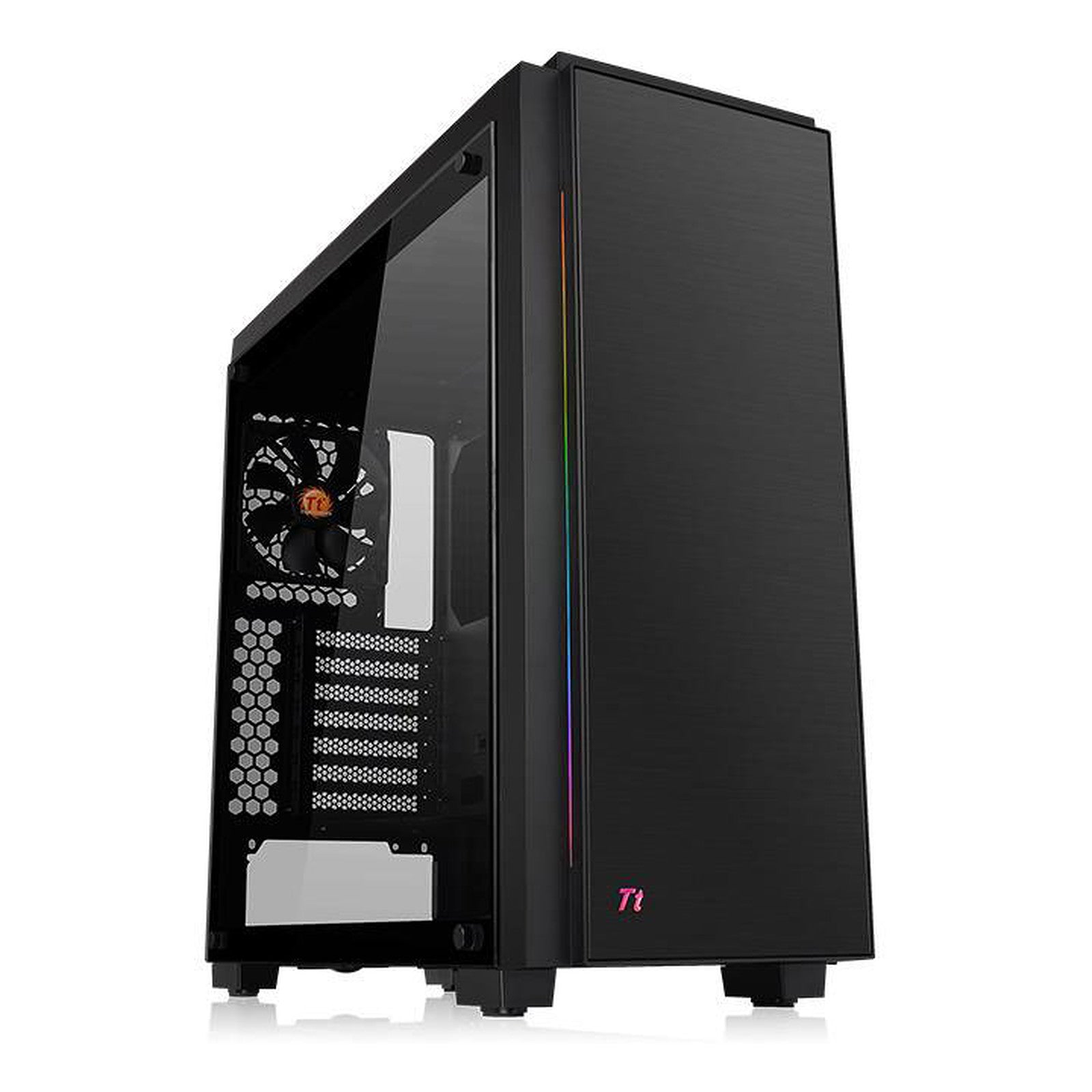 BOITIER THERMALTAKE VERSA C23 TG RGB BLACK MID TOWER