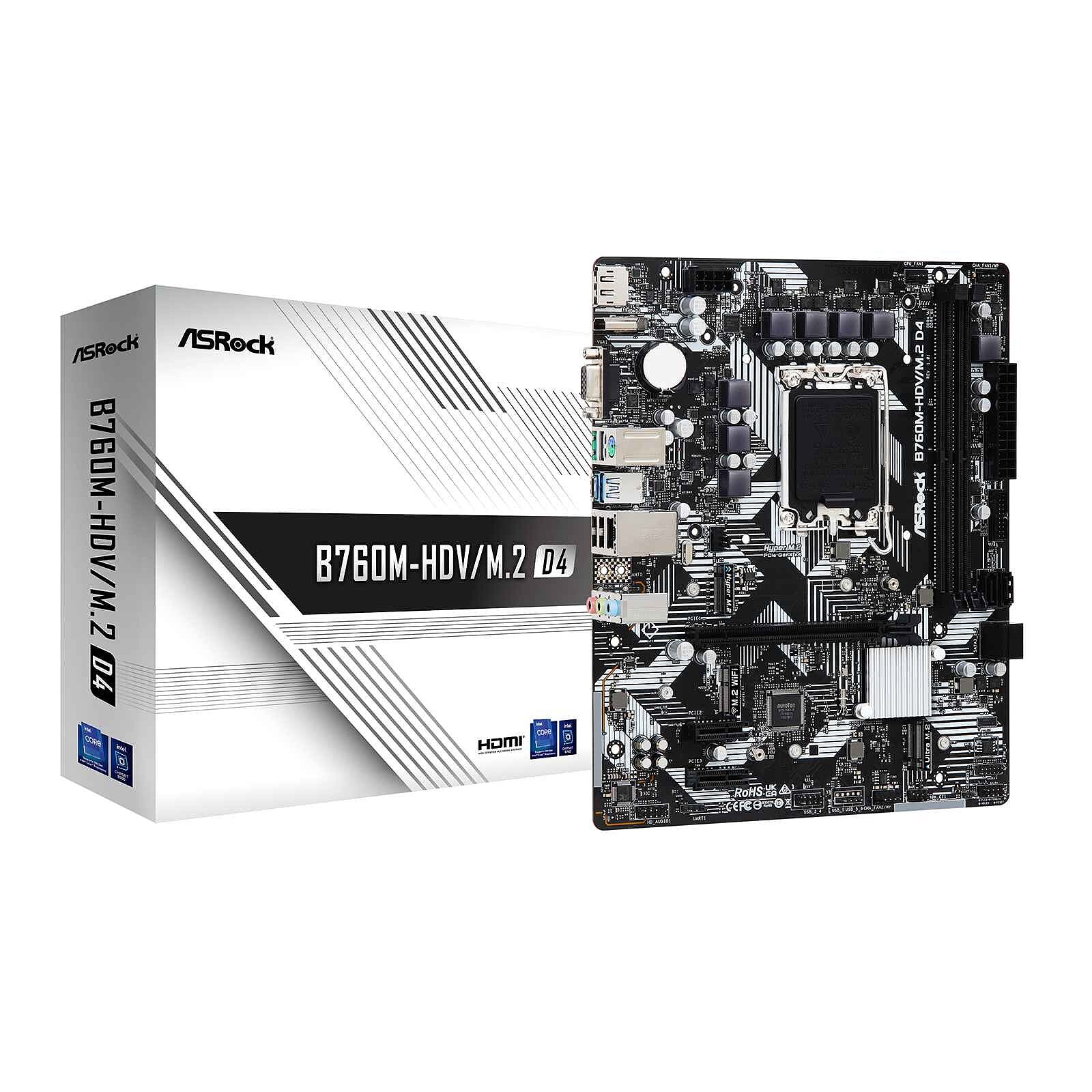 CARTE MERE ASROCK B760M-HDV/M.2 D4