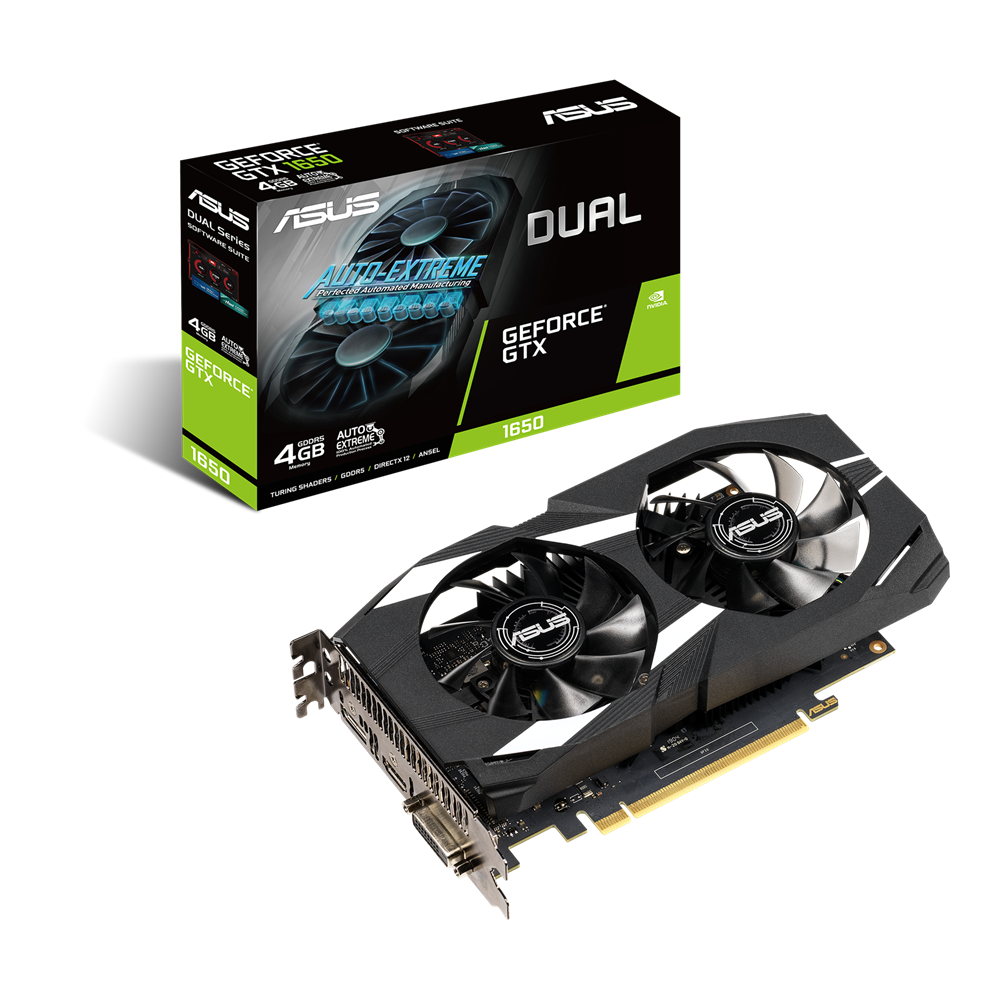 CARTE GRAPHIQUE ASUS GTX 1650 4GB GDDR6 DUAL