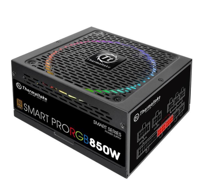 ALIMENTATION THERMALTAKE 850W SMART PRO RGB FULL MODULAR 80+ BRONZE